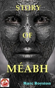 Symmetrical terrible face with cracked skin